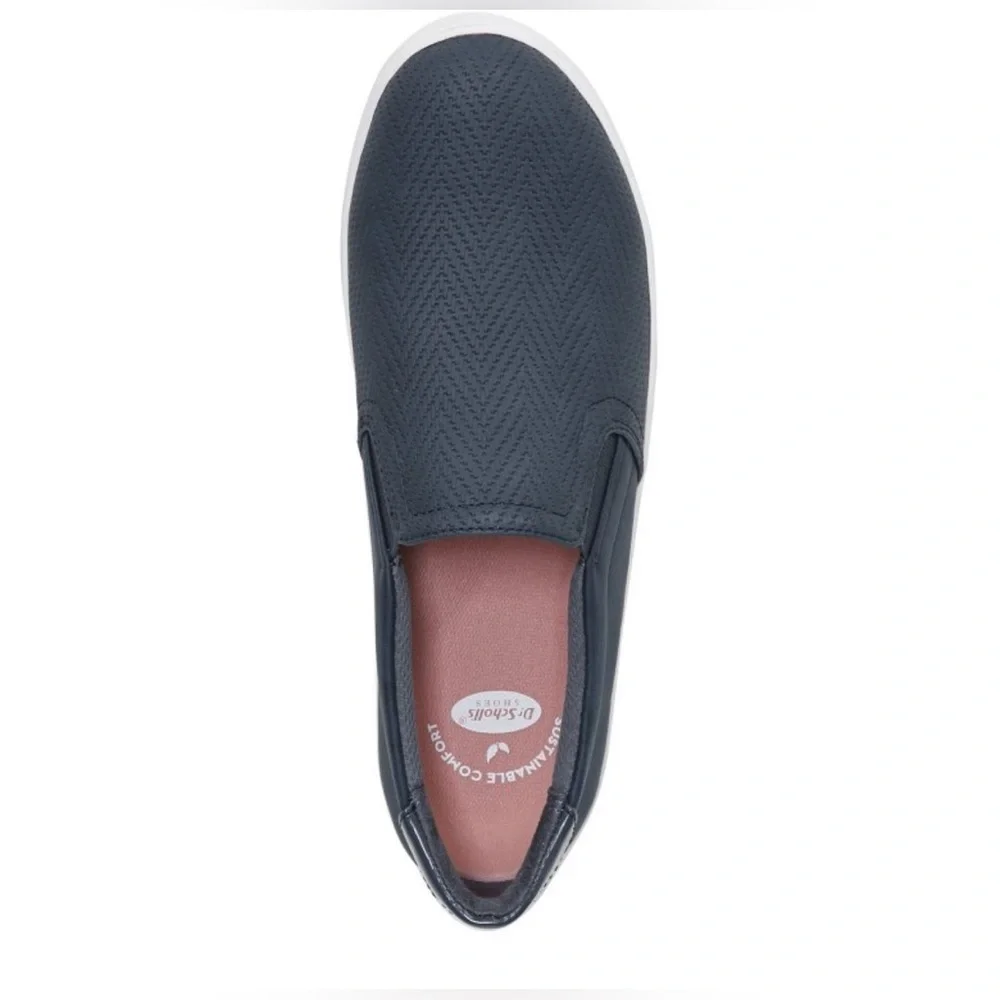 Dr. Scholl’s Sustainably Crafted Slip-On Sneakers – Navy Altitude – Size 11 - Picture 6 of 11